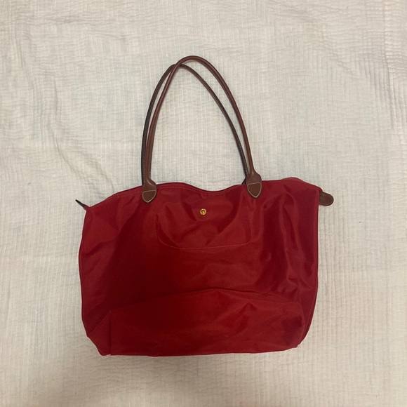 Longchamp Handbags - Red Longchamp large tote